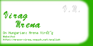 virag mrena business card